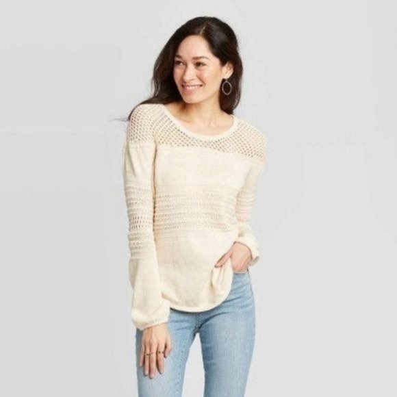 NEW Knox Rose oatmeal sweater - Small